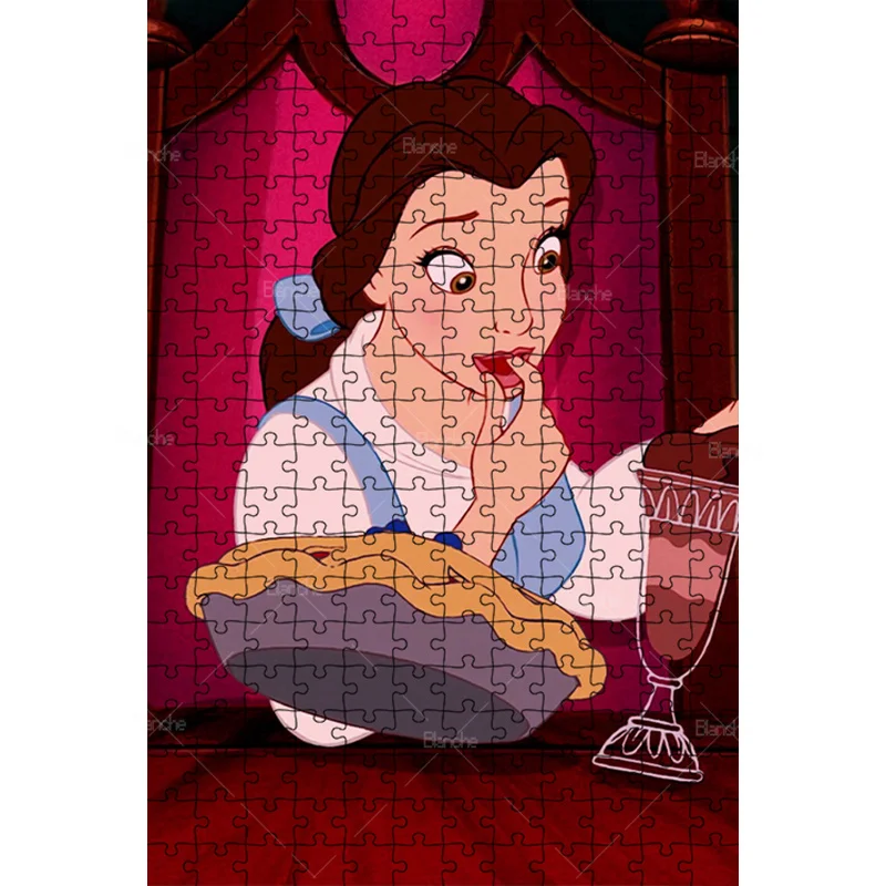 Disney Beauty And The Beast Princess Belle 1000PCS Puzzles Puzzle Game Girls Like Wooden Jigsaw For Gifts Room Desk Ornaments