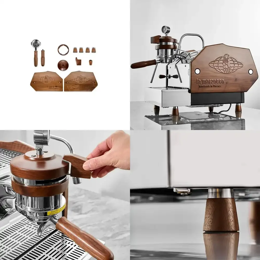 

Customized High Quality La Espresso Machine Walnut Wood Modification Accessories Marzocco Barista Gear Set for La Marzocco