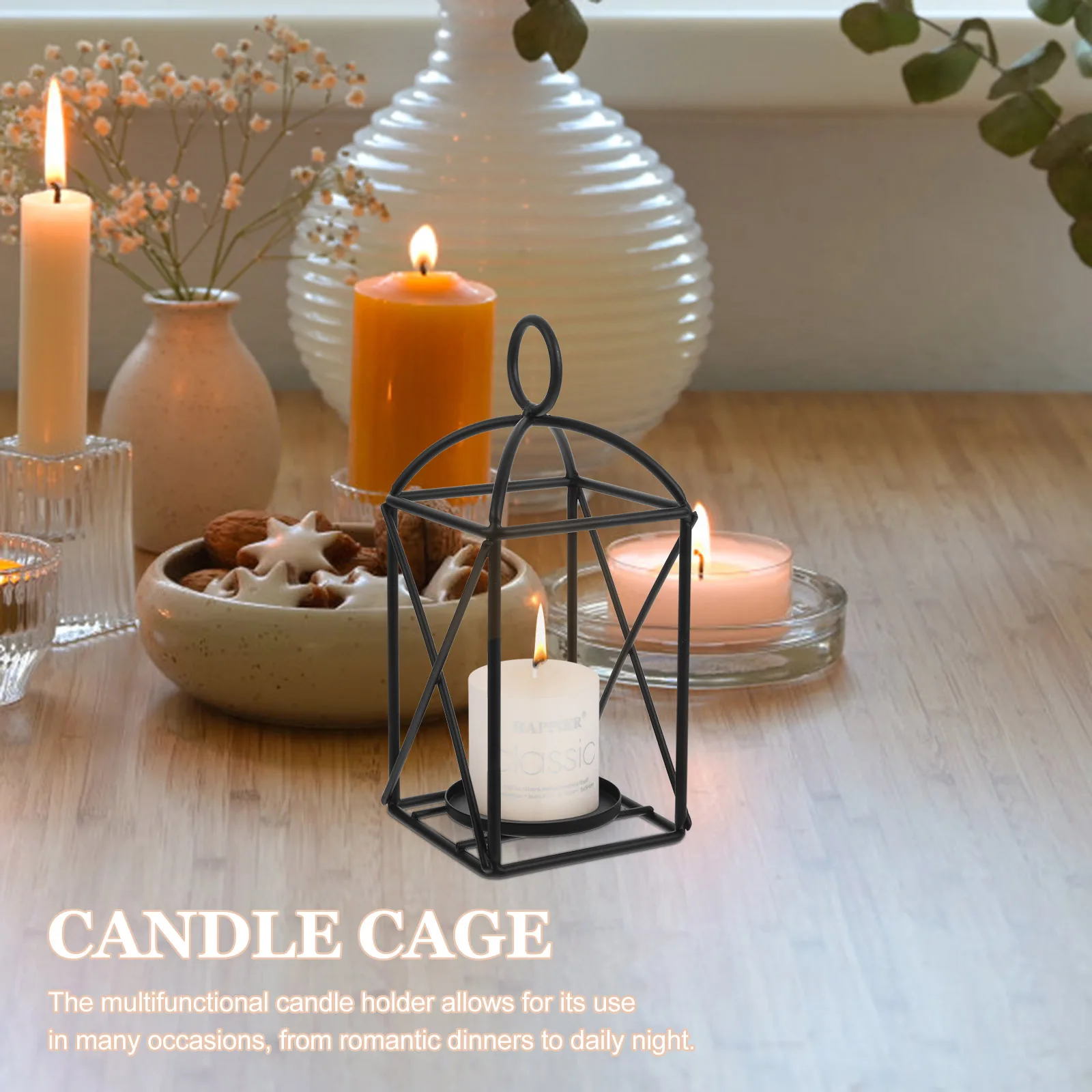 

Elegant Metal Retro Holder Iron Candlestick For Romantic Dinner Home Decor Desktop Lighting Candlestick Household