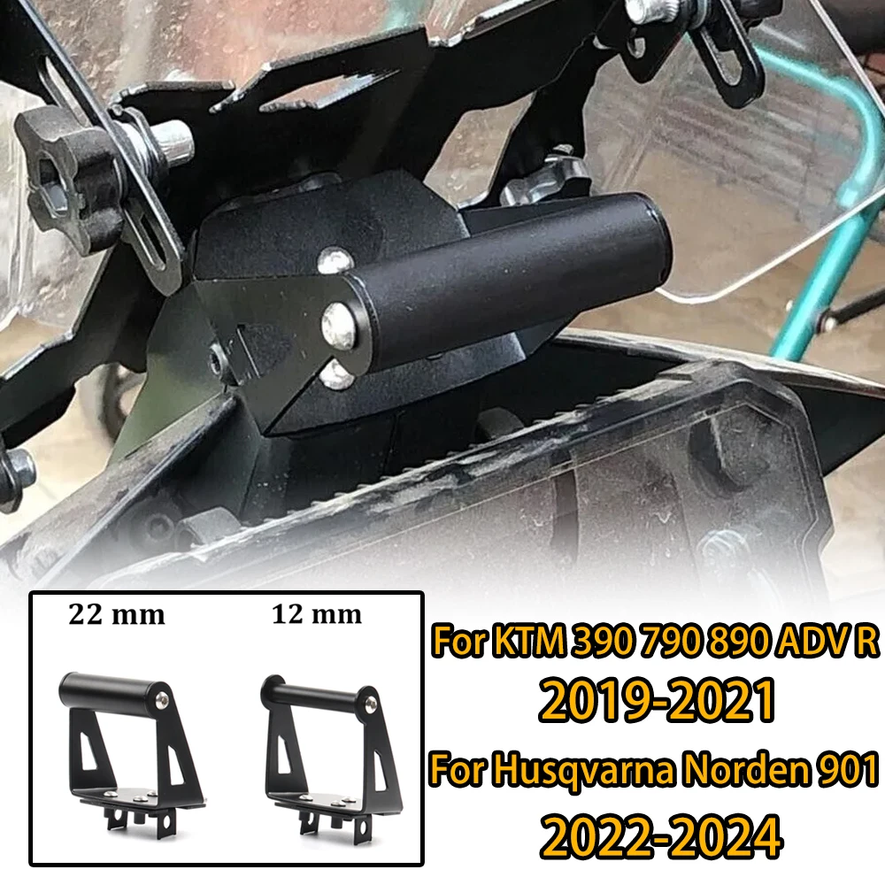 

FOR KTM 790 890 Adventure S/R 2019-2020 Motorcycle GPS Smartphone Mount Holder Bracket 12MM 22MM Handlebar Navigation Adapter