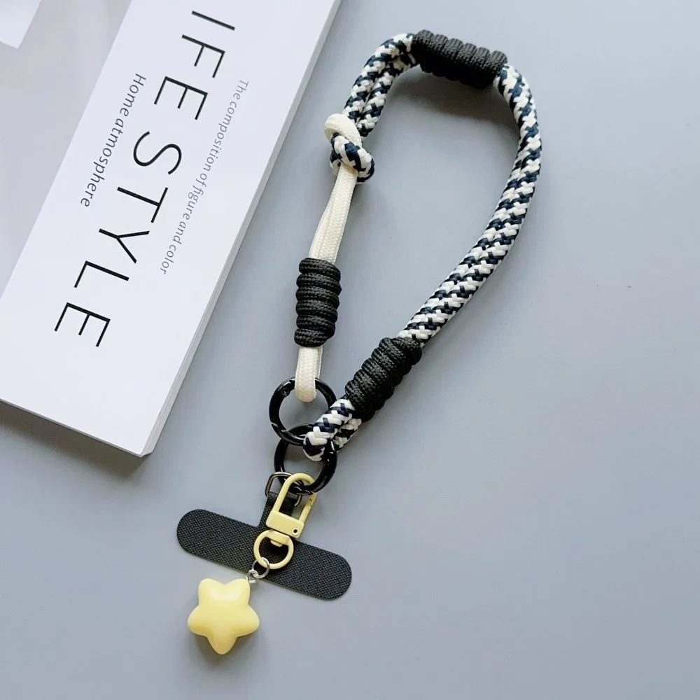 

Dopamine Colorful Mobile Phone Hanging Rope Dual Purpose Adjustable Wrist Strap Star Pendant Lanyard Card Keychain Men and Women