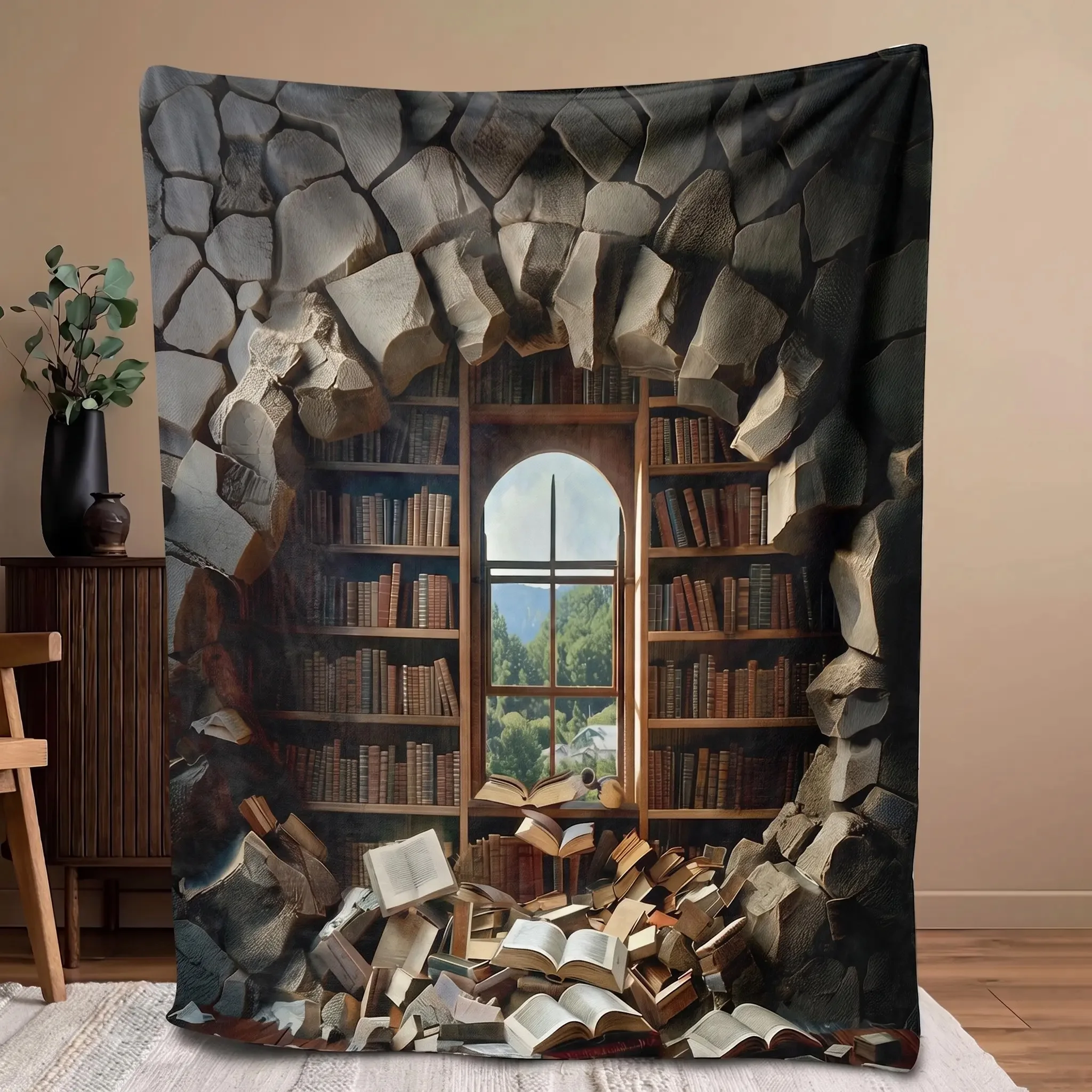 2026 Autumn/Winter Flannel Blanket, Printed Blanket for Readers, Home Decor, Outdoor Party Blanket, Holiday Gift, Collectible.