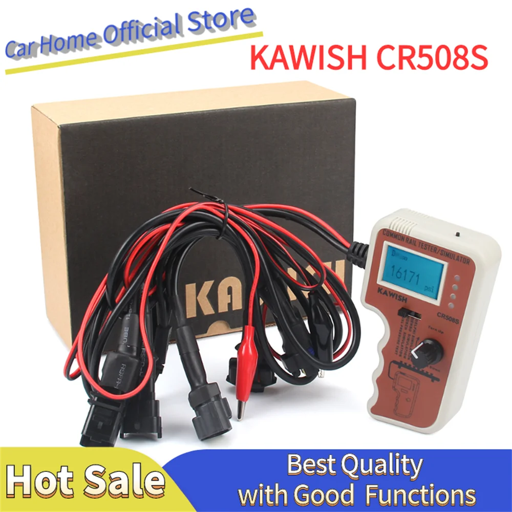 

KA-WI-SH CR508S Engine Diagnostic Tool For High Pressure Pump Digital Common Rail Pressure Tester and Simulator