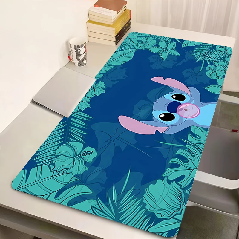 

Kawaii Stitch Large Mouse Pad Office Computer Gaming Accessories Keyboard Rug Laptop Gamer Cute Cartoon Mousepad Anime Desk Mat