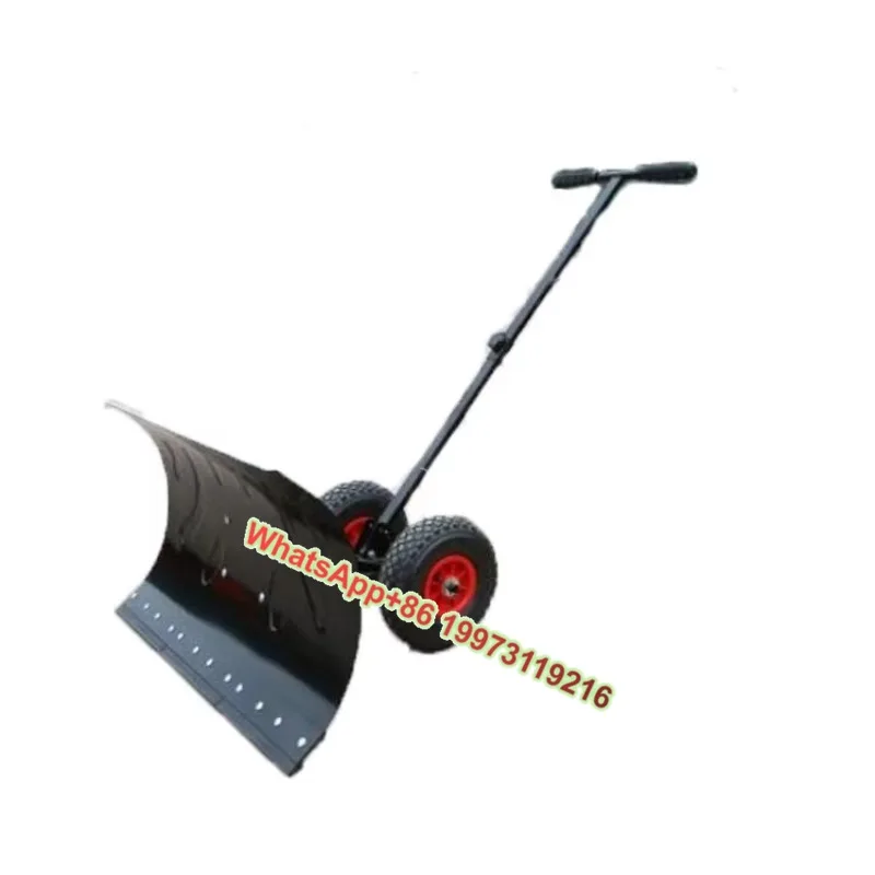 

Portable Manual Snow Shovel with Thickened Twin-Wheeled Highway Clearing Snow Water Machine