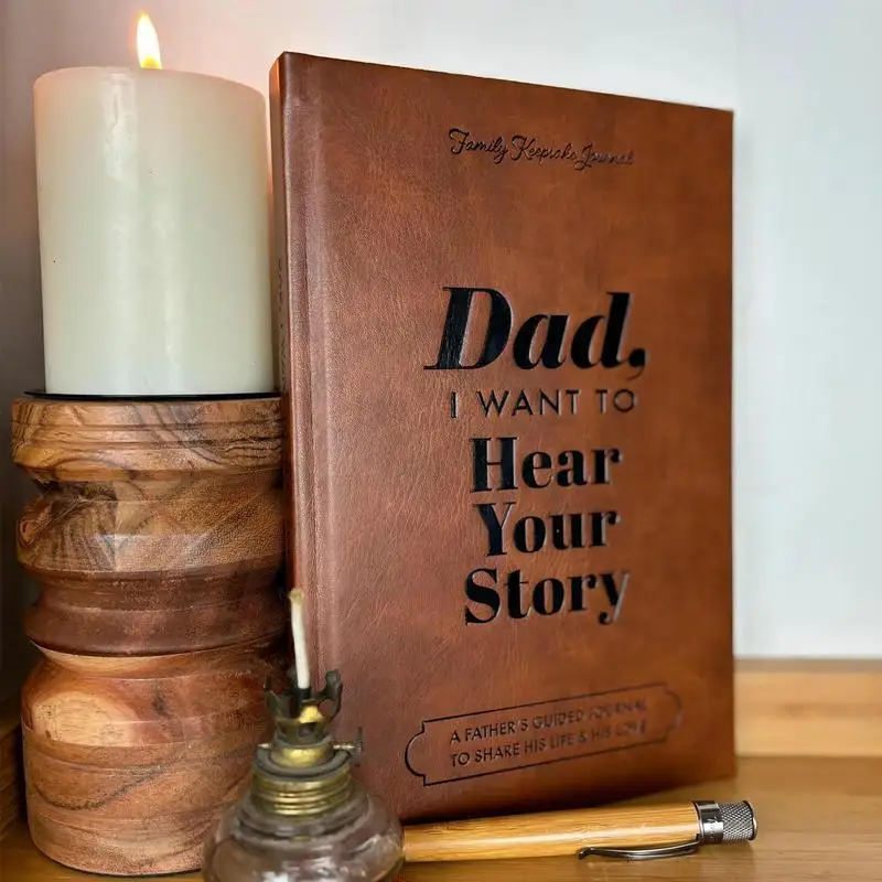 Dad I Want To Hear Your Story Heirlooms Edition A Fathers Guided Journal To Share His Life And His Love Dad\'s Story Leather