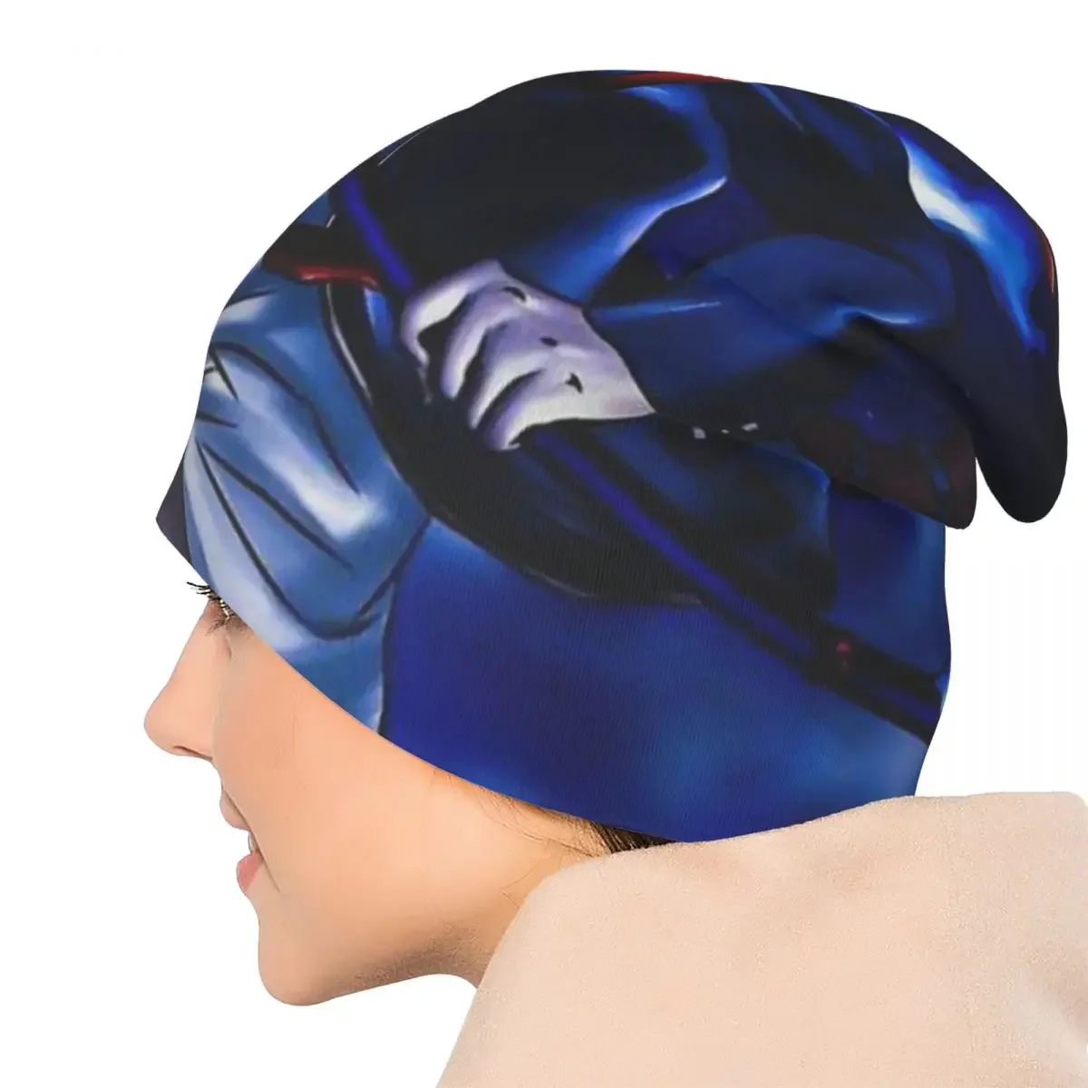 Шапка Moon, Мужская модная тонкая шапка, шапочки с изготавливающим синим демоном, шапки-бини с аниме, шапки для мужчин и женщин, креативные хлопковые шапки