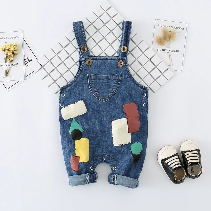 IENENS Newborn Rompers Jumpsuits Baby Denim One-pieces Toddler Clothing Boy Girl Overalls Kids Dungarees Infant Pants Clothes