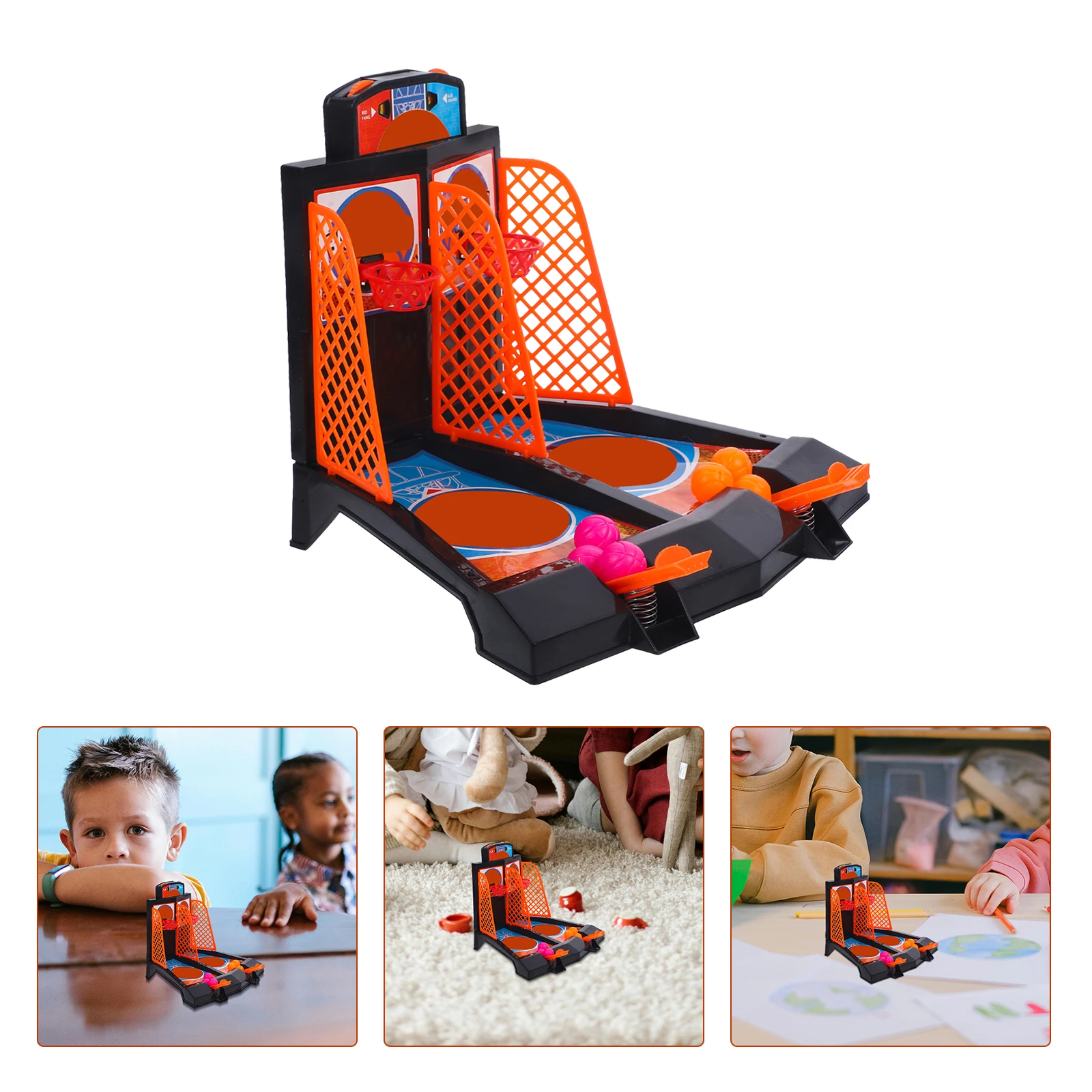 

Portable Kids Basketball Toy Set Interactive Fun Game for Skill Development and Parent-Child Interaction
