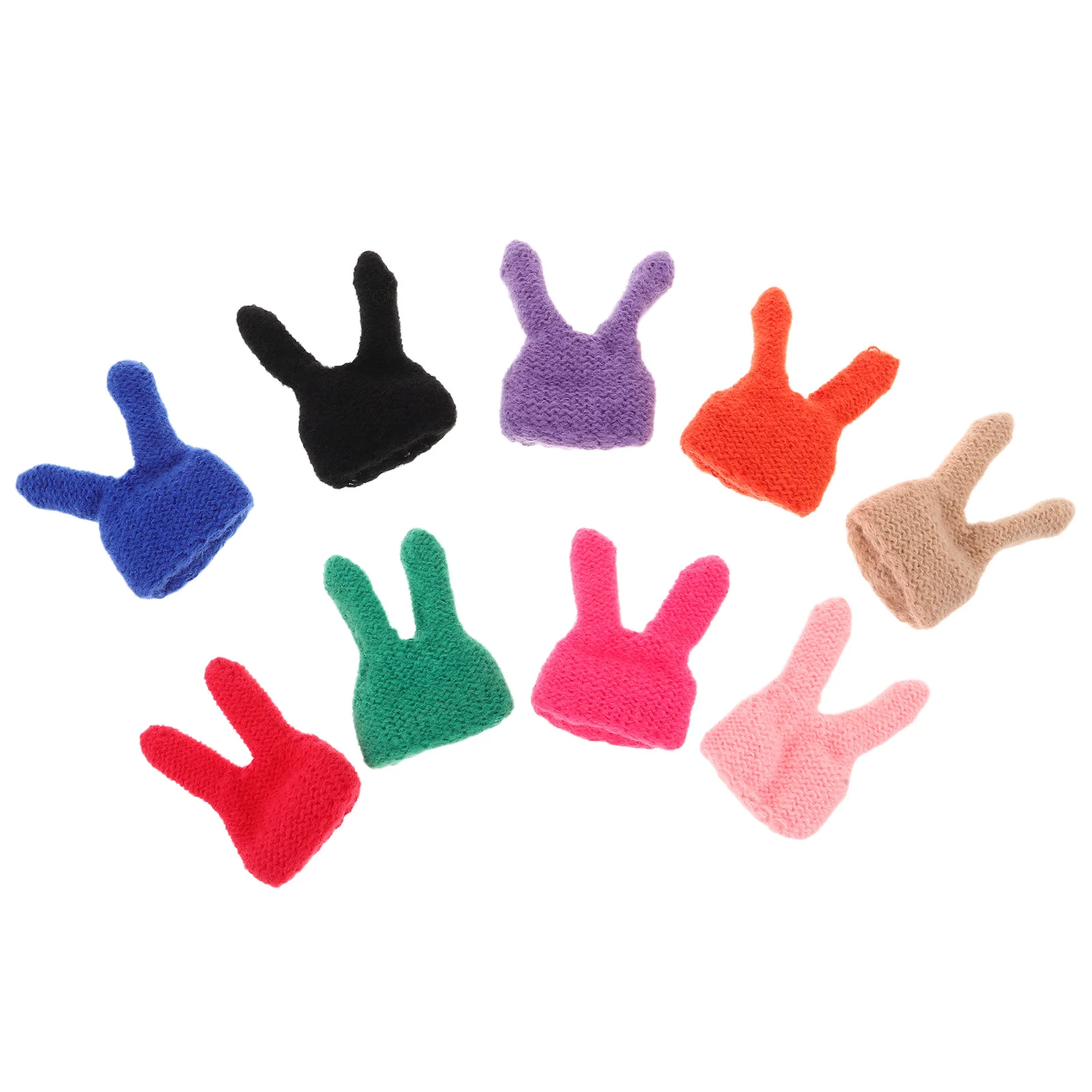 9 قطعة قبعة أذن أرنب صغيرة مصنوعة يدويًا يمكن ارتداؤها للاحتفال بعيد الفصح زي إكسسوار مجموعة أغطية الرأس الصغيرة الاحتفالية