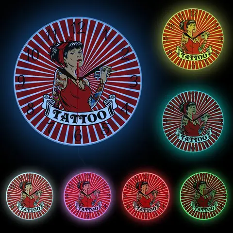 6 best sales Röd väggklocka - №1