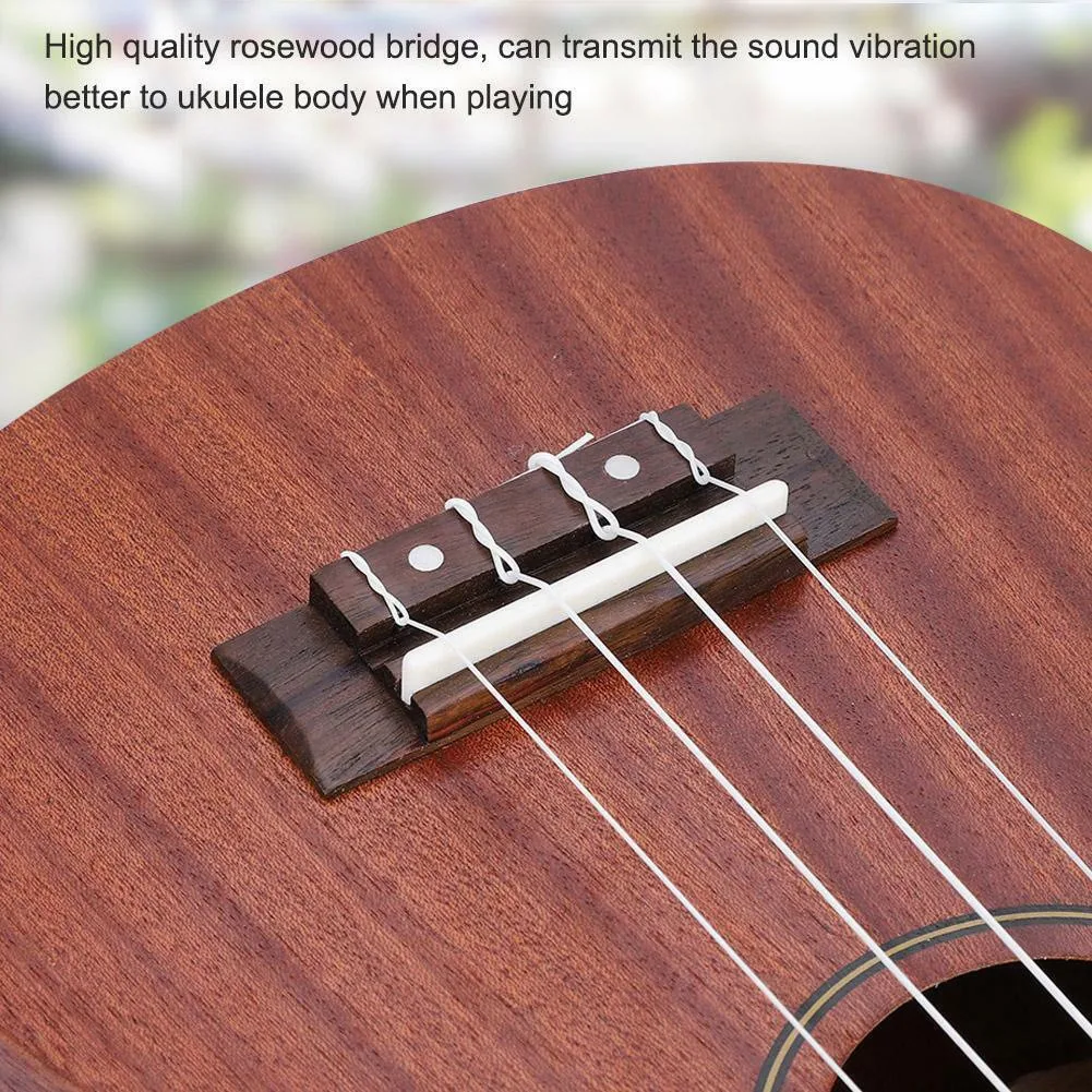 3pcs Ukulele Rosewood Bridge & Nut And Saddle Slotted For Guitar Ukulele Parts DIY Ukulele Musical Instruments Parts