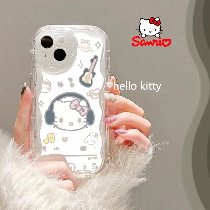 Cinnamoroll coque de téléphone portable tout compris Anti chute mesures femme étui pour Iphone ma mélodie Kawaii accessoire Kitty chat cadeau