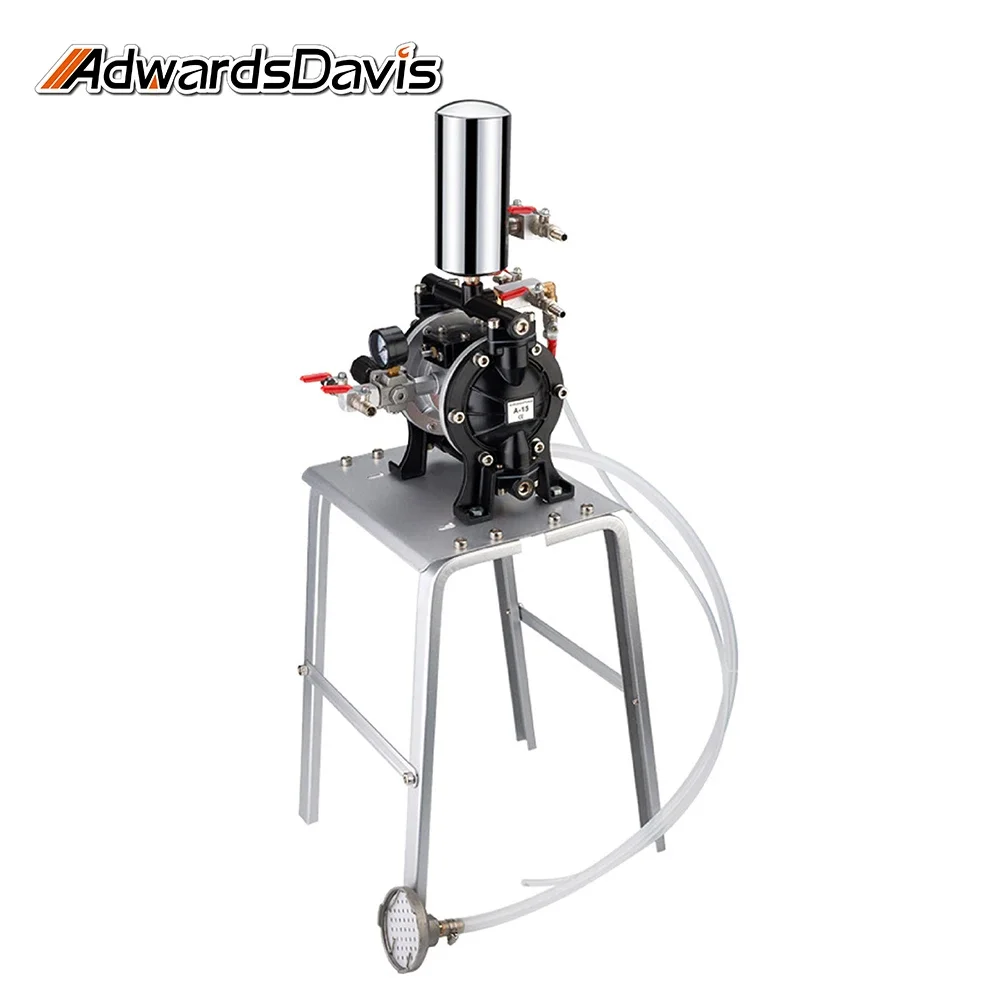 A-15 Pneumatic Diaphragm Pump High Power Stainless Steel Corrosion Resistant Paint Spray Pump Automatic Spray Gun Matching Tools