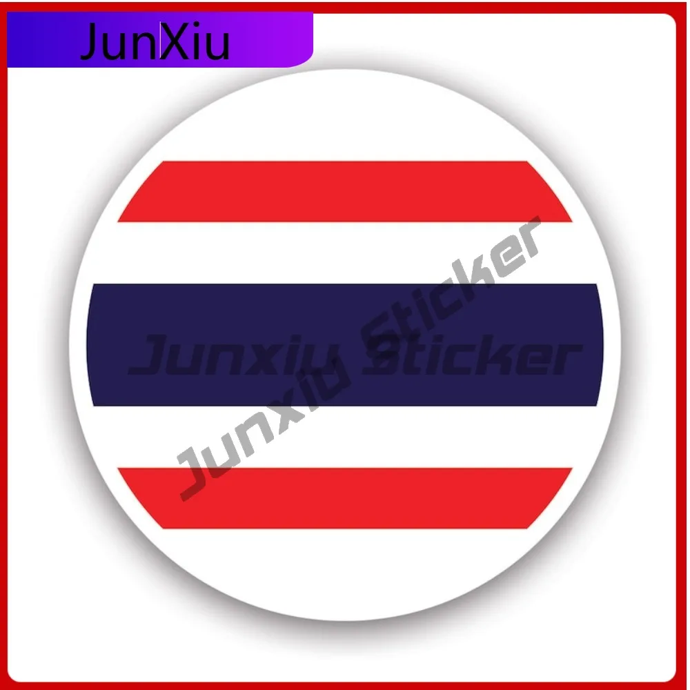 

Round Thai Flag Sticker Waterproof Outdoor Cool Laptop Waterproof Vinyl Decal For Toilet Seat Fun Fun Protection Outdoor Outdoor