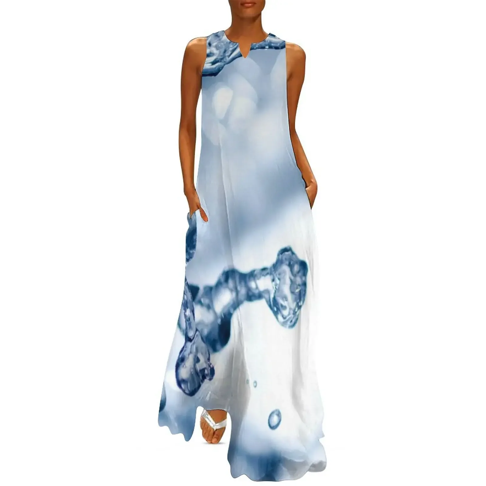 

Elemental Edge - Water Long Dress dresses summer Clothing female clothes for woman women's clothing summer 2025 novelties Dress