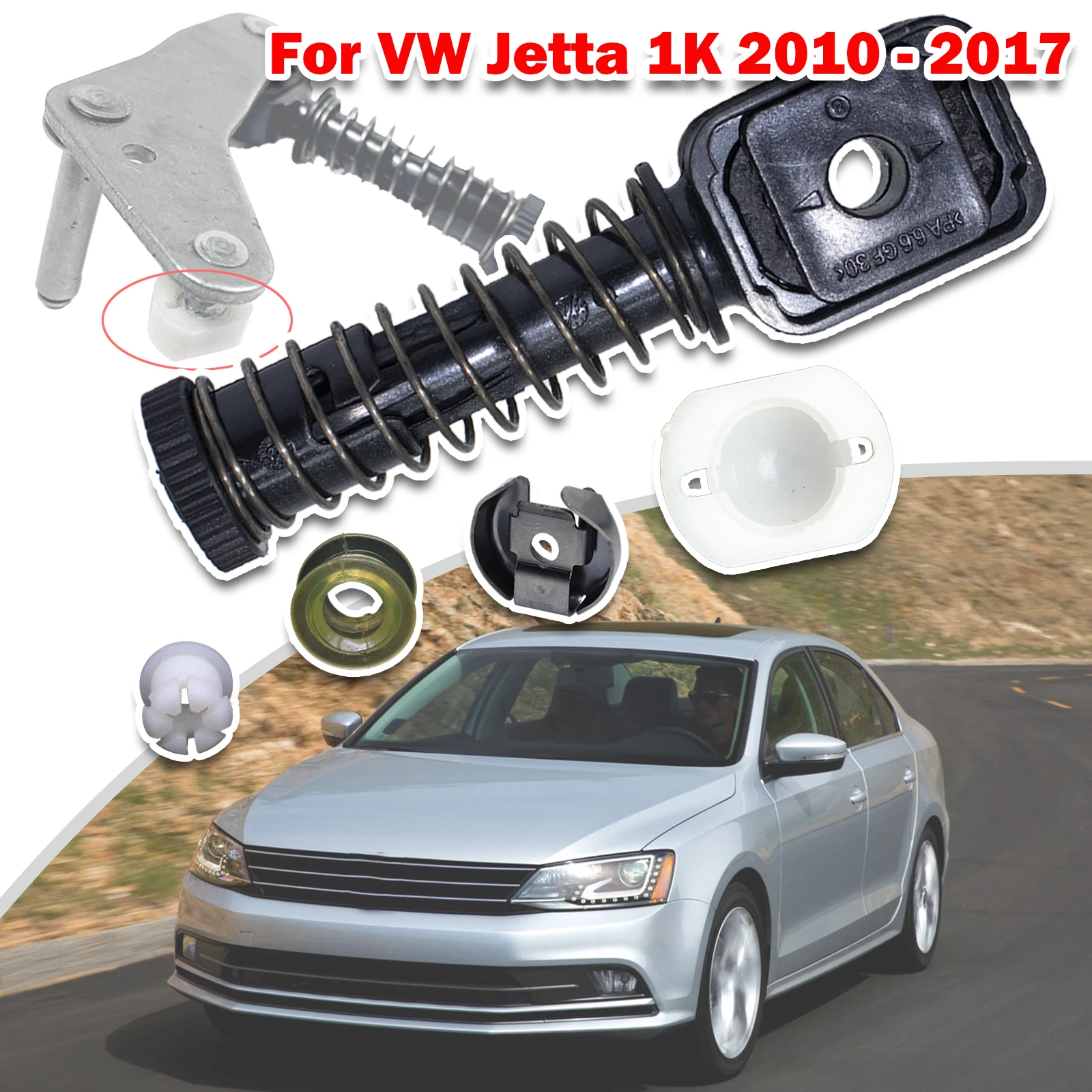 

For VW Jetta 1K Gear Selector Lever Mechanism Sliding Shoe Bushing Shift Rod Linkage Clip Manual Transmission Rivet 2010-2017