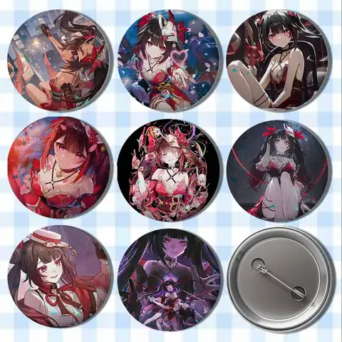 Hanabi Honkai Star Rail Sparkle Badges Button Round Creative Pin Brooch Badge Bag Decor Accessories Fans Collect Friends Gifts