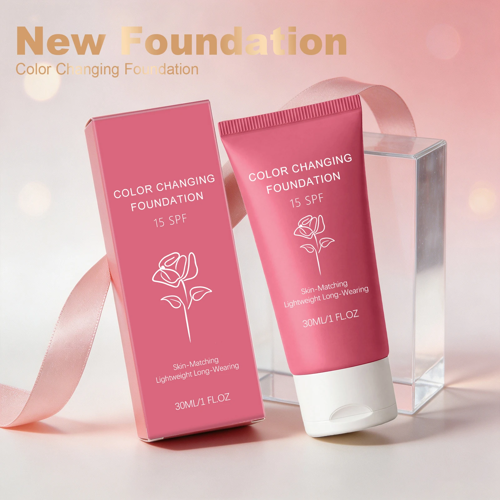 Color Changing Foundation Makeup For Full Coverage Brighten Dark Skin Self Adjusting Korean Base Make Up Foundation Liquid Stick