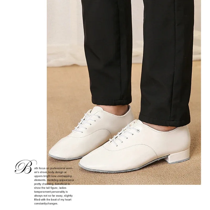 Sky02 profesjonalne buty do tańca latynoskiego mężczyźni czarny biały niski obcas wysokość 2.5cm nowoczesne Tango taniec towarzyski standardowe buty/Jazz 88Li