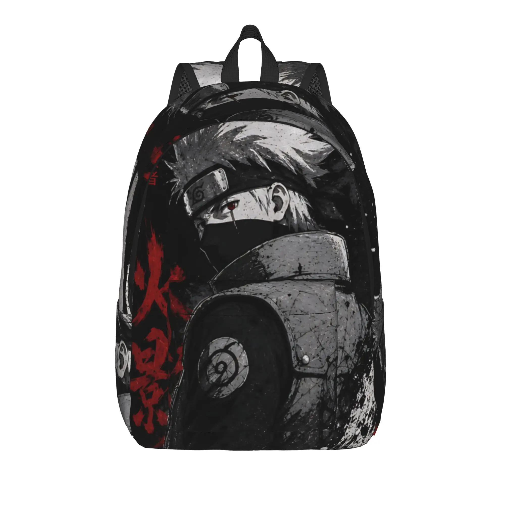 Fashion Naruto Anime Theme Backpack  Mochilas Daily Office Work Zipper Closure Rucksack