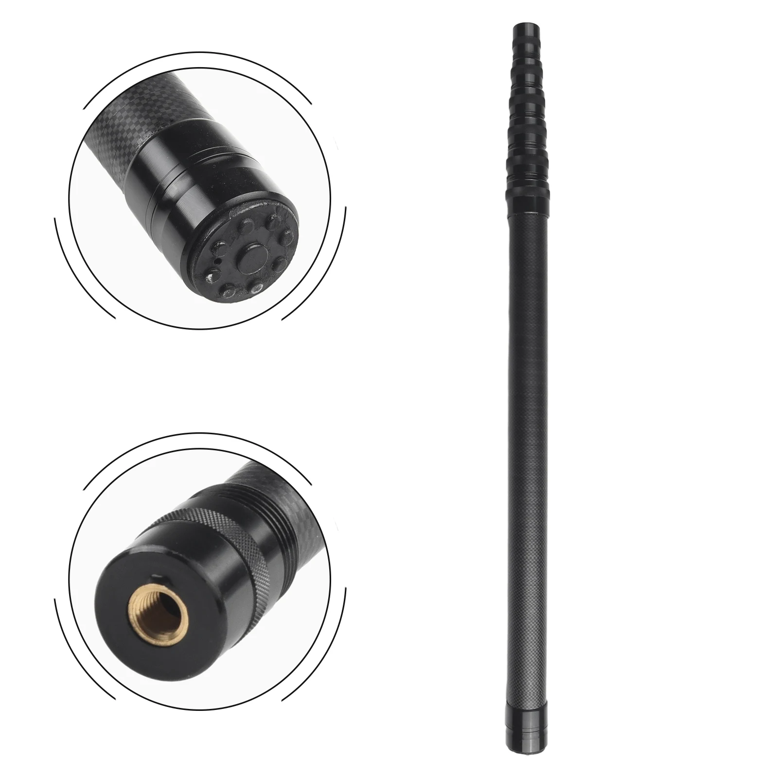 Fishing Handle Pole Carbon Fiber Telescoping Fishing Landing Net Rod Carp Fishing Tackle Portable Fishing Rod Accessories