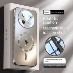 For Huawei Honor X9C Case Hard AG Matte Magnetic wireless charging Lens Protective Back Cover Case For Honor X60 Pro X9C Shell