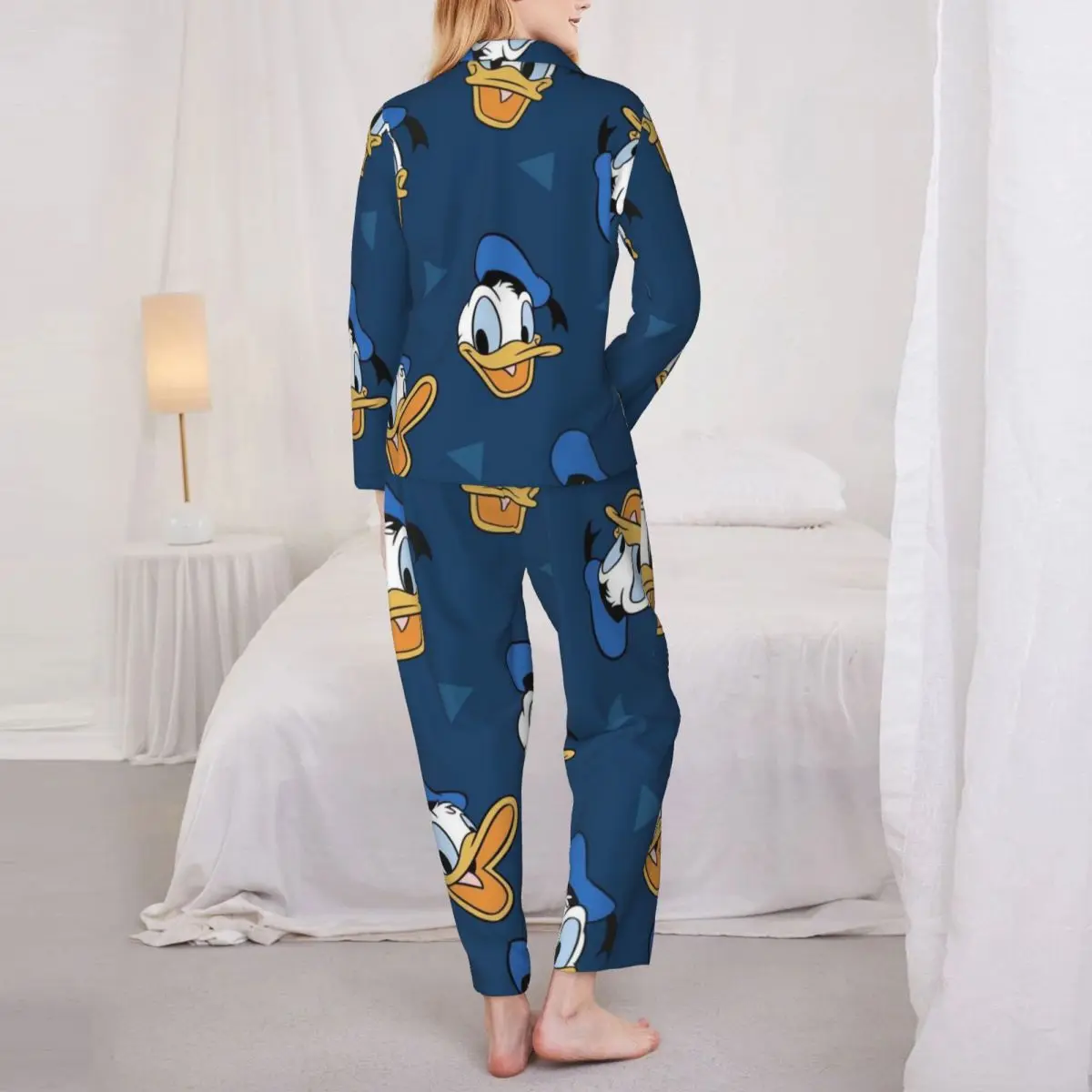 Disney Donald Duck Women Pajamas 2 Pieces Set Loungewear pyjama pour femme