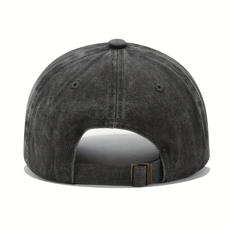 قبعة بيسبول من الدنيم المغسول، قبعة متعددة الاستخدامات للربيع والصيف، قبعة بيسبول كلاسيكية للرجال والنساء