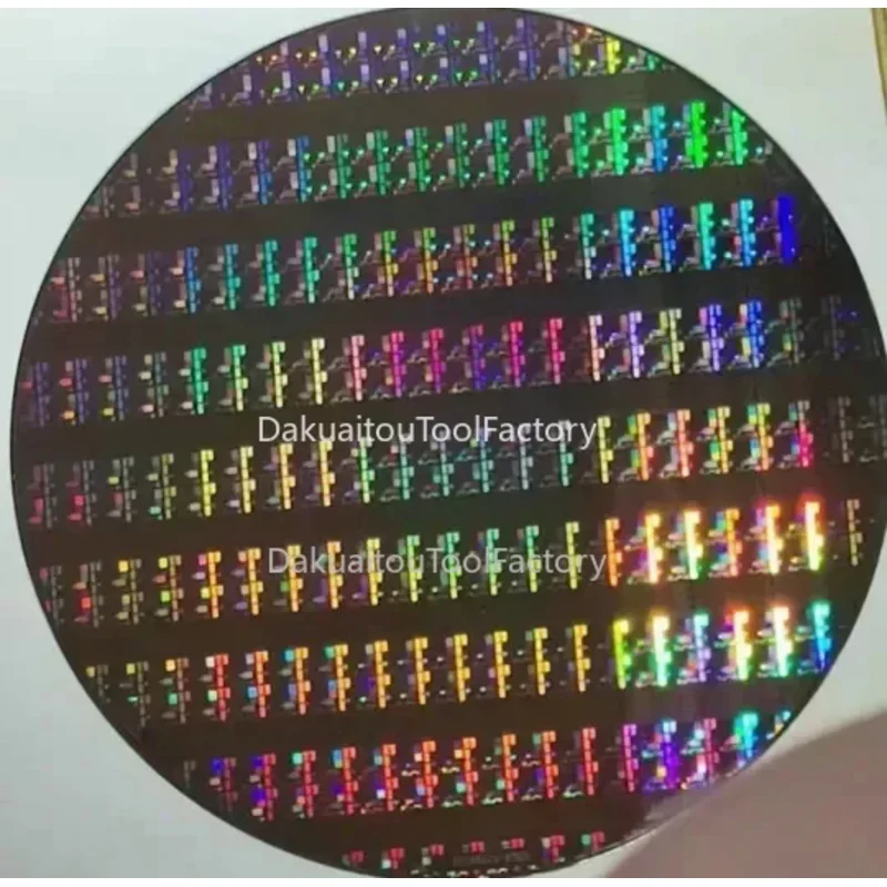 12 Inch CPU Science Technology Pendulum Piece Birthday PhotoetchingChip Semiconductor Silicon Wafer