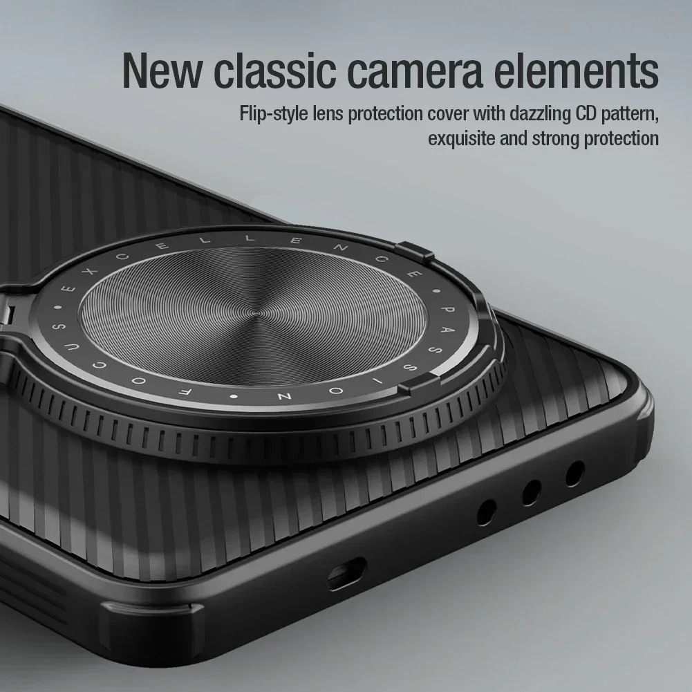 حافظة Nillkin لهاتف OnePlus 13 5G عدسة Magsafe مغناطيسية قابلة للتكيف 360 حامل حماية كامل للكاميرا إطار ناعم غطاء خلفي غير لامع #3