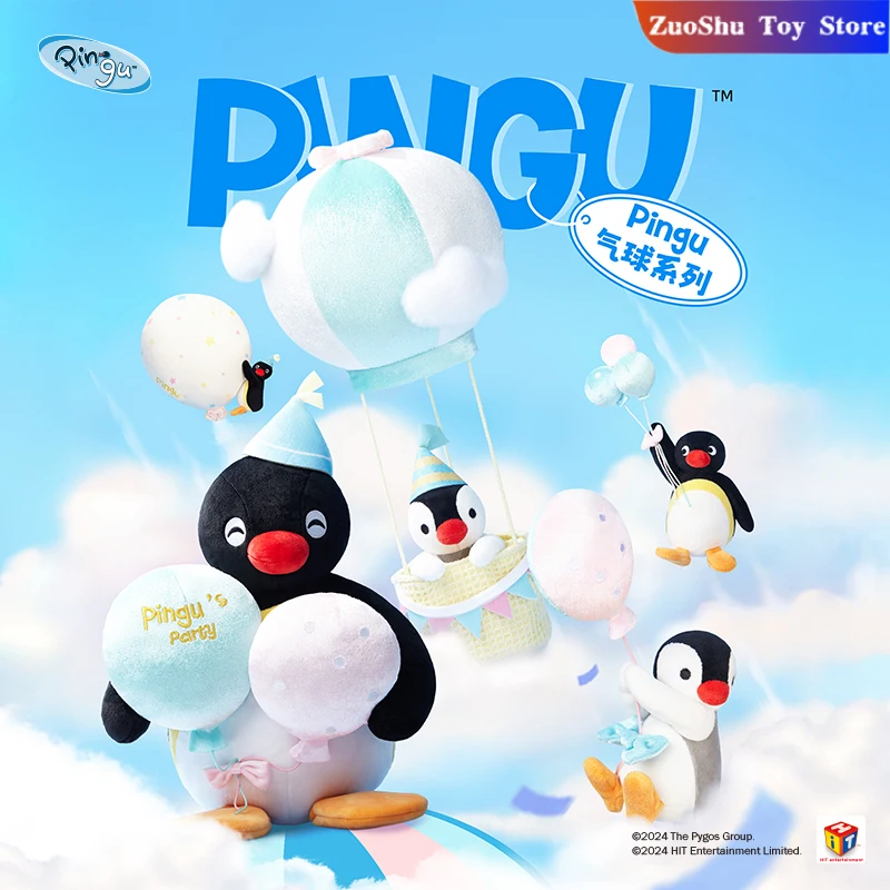 Натуральная серия воздушных шаров Pingu Penguin, рюкзак с подвеской, игрушки, милый рюкзак Pingu для девочек, подвесные украшения, украшения, подарки