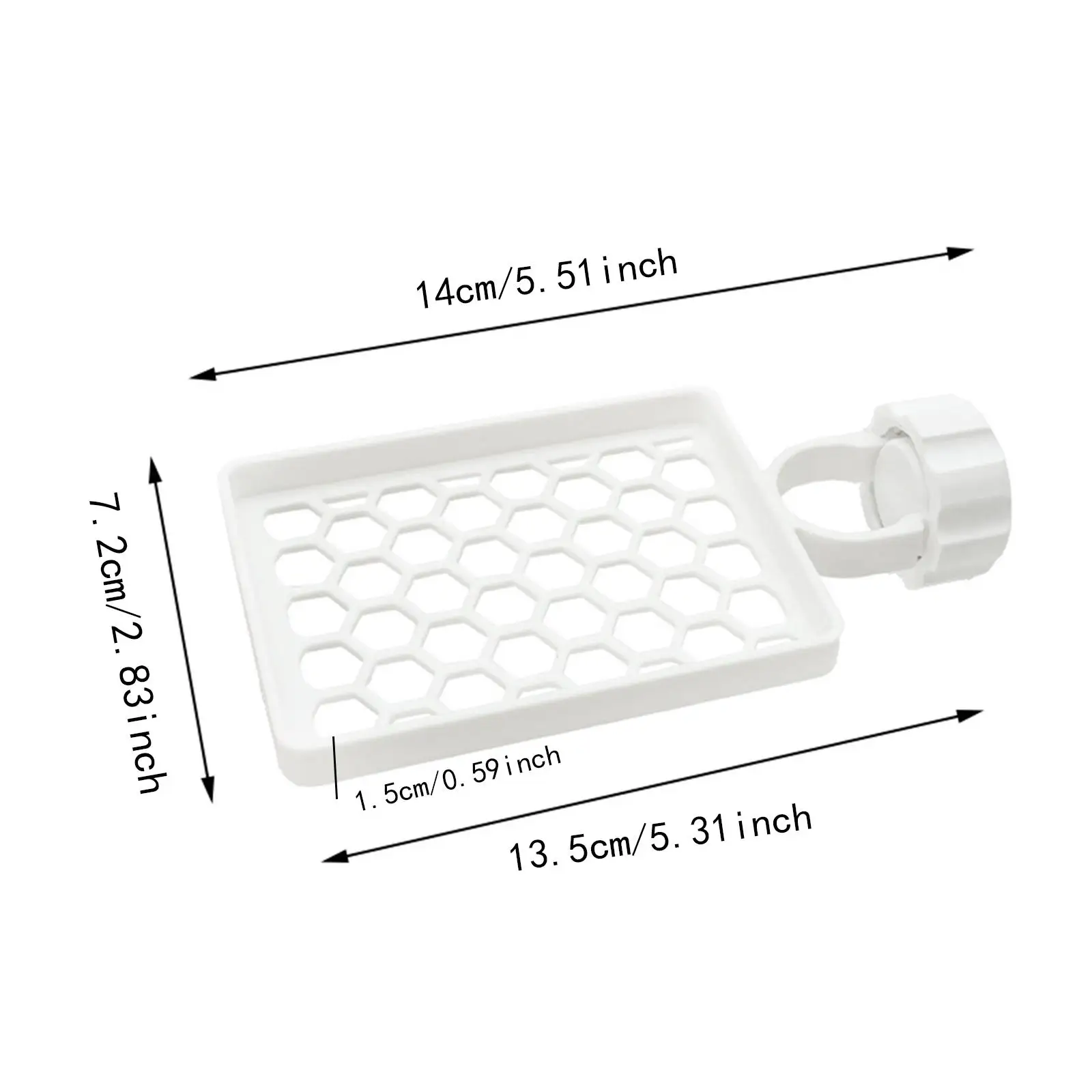 Sponge Holder over Faucet Shelf Hanging Faucet Drain Rack for Scrubbers Soap