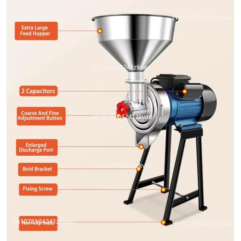 Stainless Steel for Household Animal Feed Multi-purpose Dry and Wet Small Corn Grinder