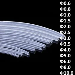 5 metrów 1mm 1.5mm 2mm 3mm 3.5mm 5mm 6mm 8mm 10mm przezroczysty rurka termokurczliwa ciepła rurki termokurczliwe zestawy owinąć drut