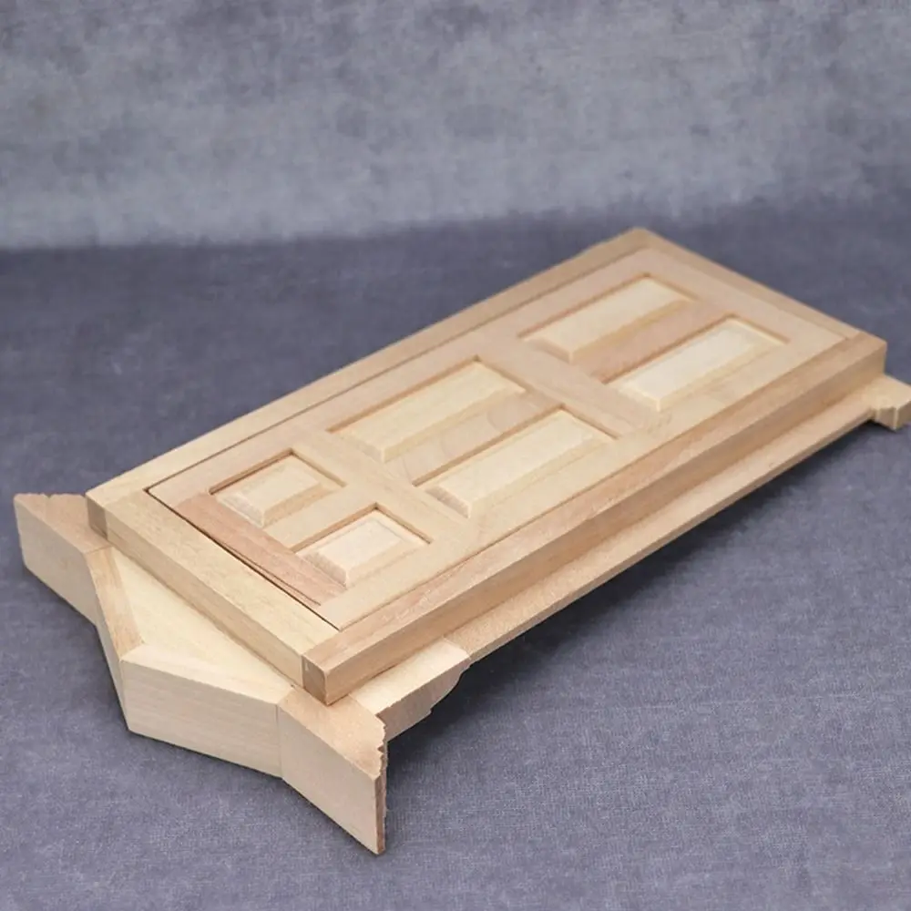 Cute Wooden Frame and Glass Plate Doll House DIY Double Window 1/12 Dollhouse Miniature Accessories Furniture Toys