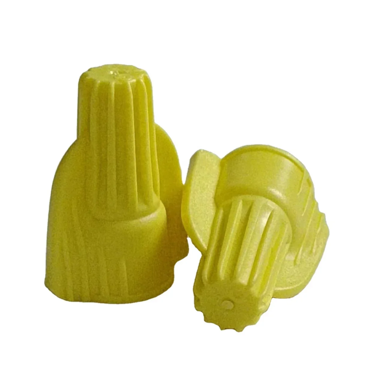 Yellow Double Wing Screw-On Wire Fast Connector Tool-Less Splicing Wire Connectors with Twist Grip Cable Connector Screw