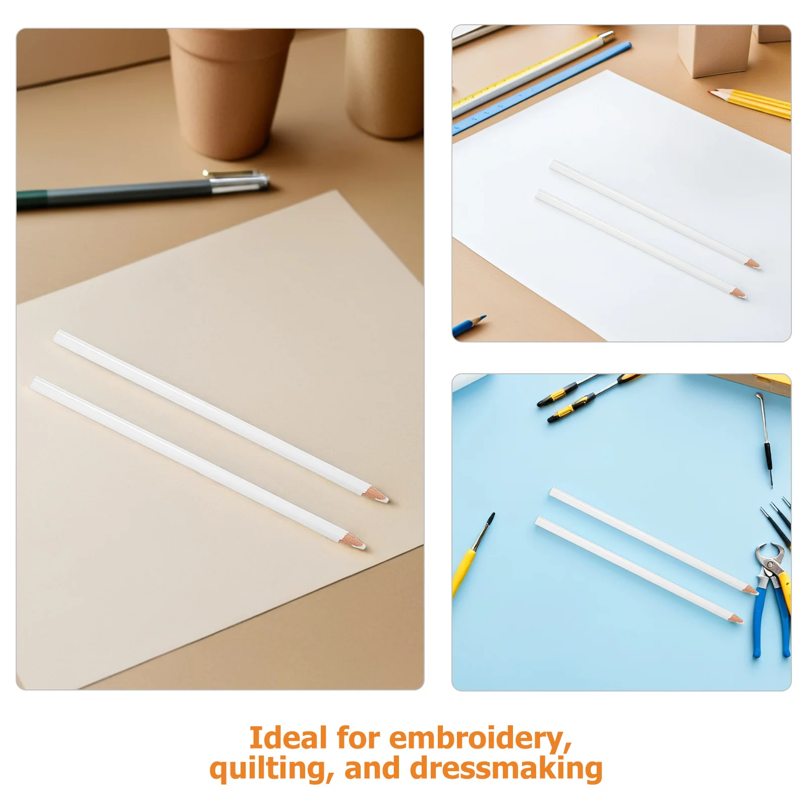 25 Stück waschbare Stoffmarkierungsstifte zum Nähen und Quilten, Schneiderkreidestift zum temporären Musterzeichnen auf allen Stoffen