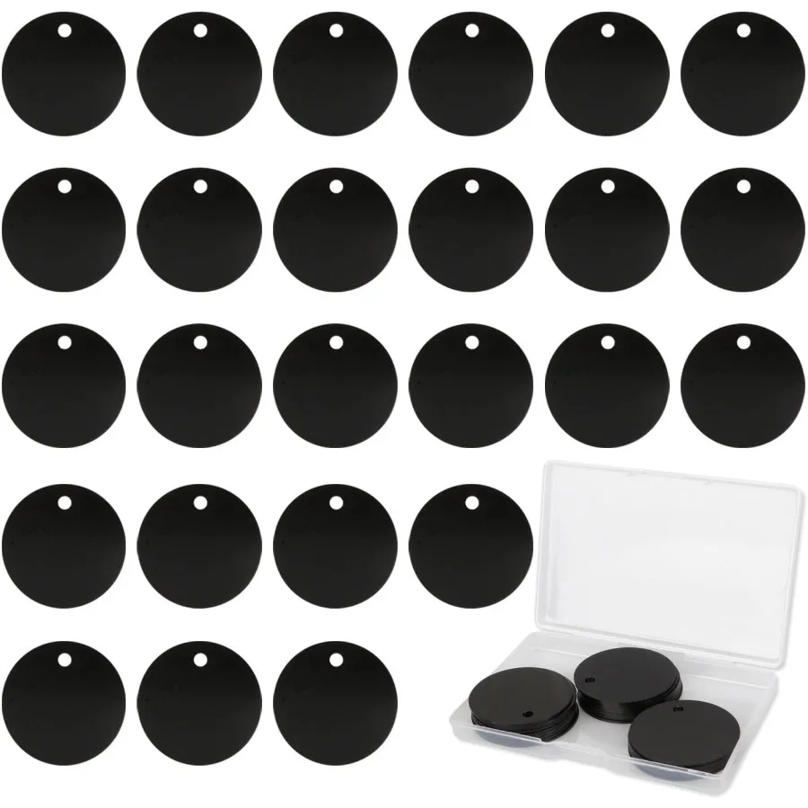 Fesorsi Aluminum Alloy Pet ID Tag 25 Pack Persolized Dog Tag and Cat Tag Anodizing Treatment DoubleSided Customizable for Equin