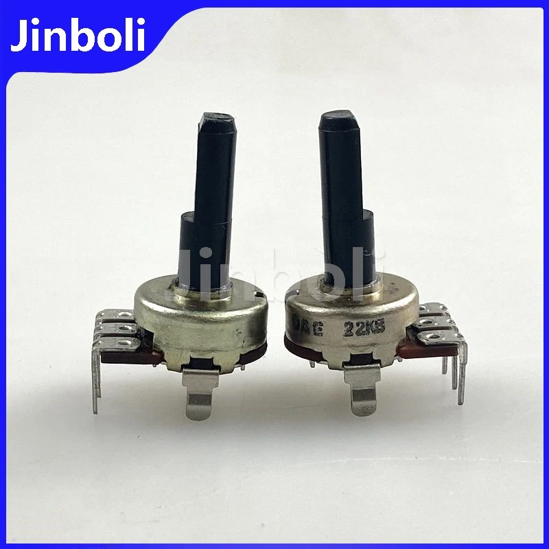 2 uds R161 tipo 3 pines potenciómetro único B22K 21mm medio eje