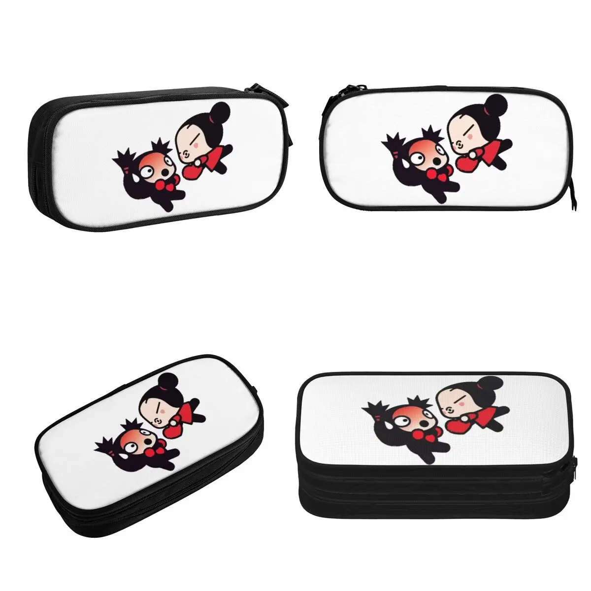 مقلمة Pucca Pucca5 لهدايا الطلاب، صندوق أقلام رصاص، حقيبة أقلام رصاص ذات سعة كبيرة، حامل قلم رصاص