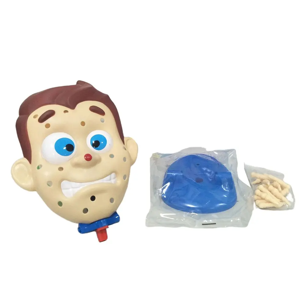 لعبة ضغط حب الشباب على شكل وجه، لعبة بثرة للوالدين والطفل، عائلة مضحكة