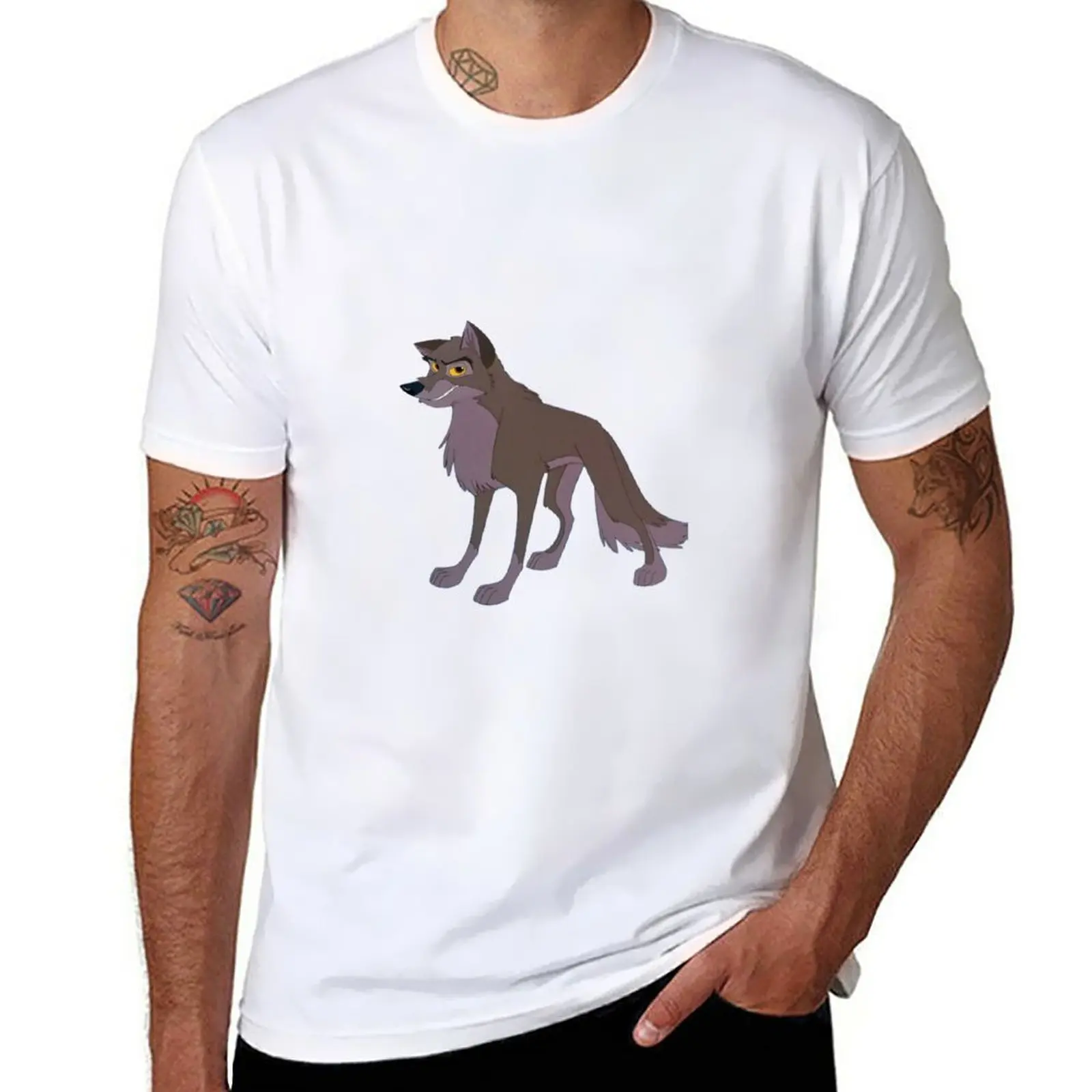 New balto dog wolf T-Shirt black t shirts custom t shirt men clothes