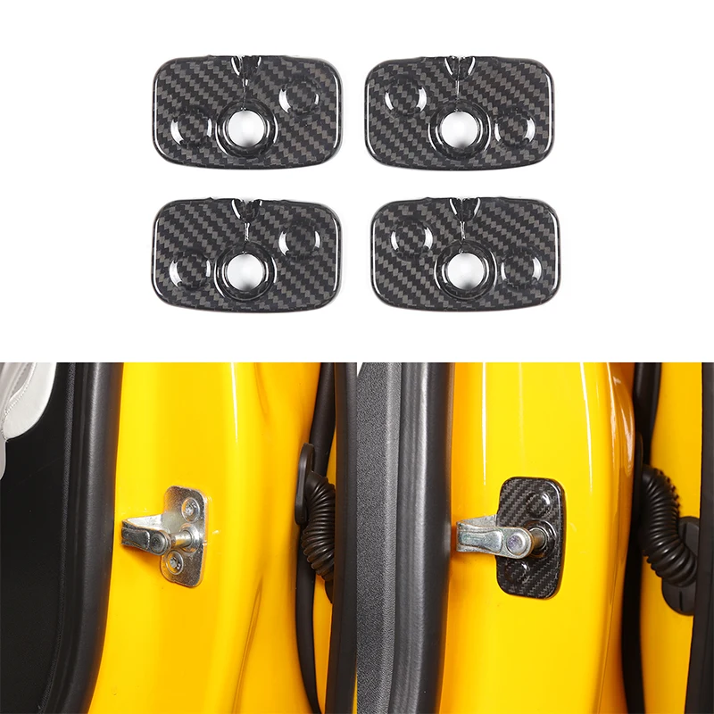 

ABS углеродное волокно, дверной замок, пряжка, наклейка для Tesla Model S 2014-2025, защитные декоративные чехлы, автомобильные аксессуары