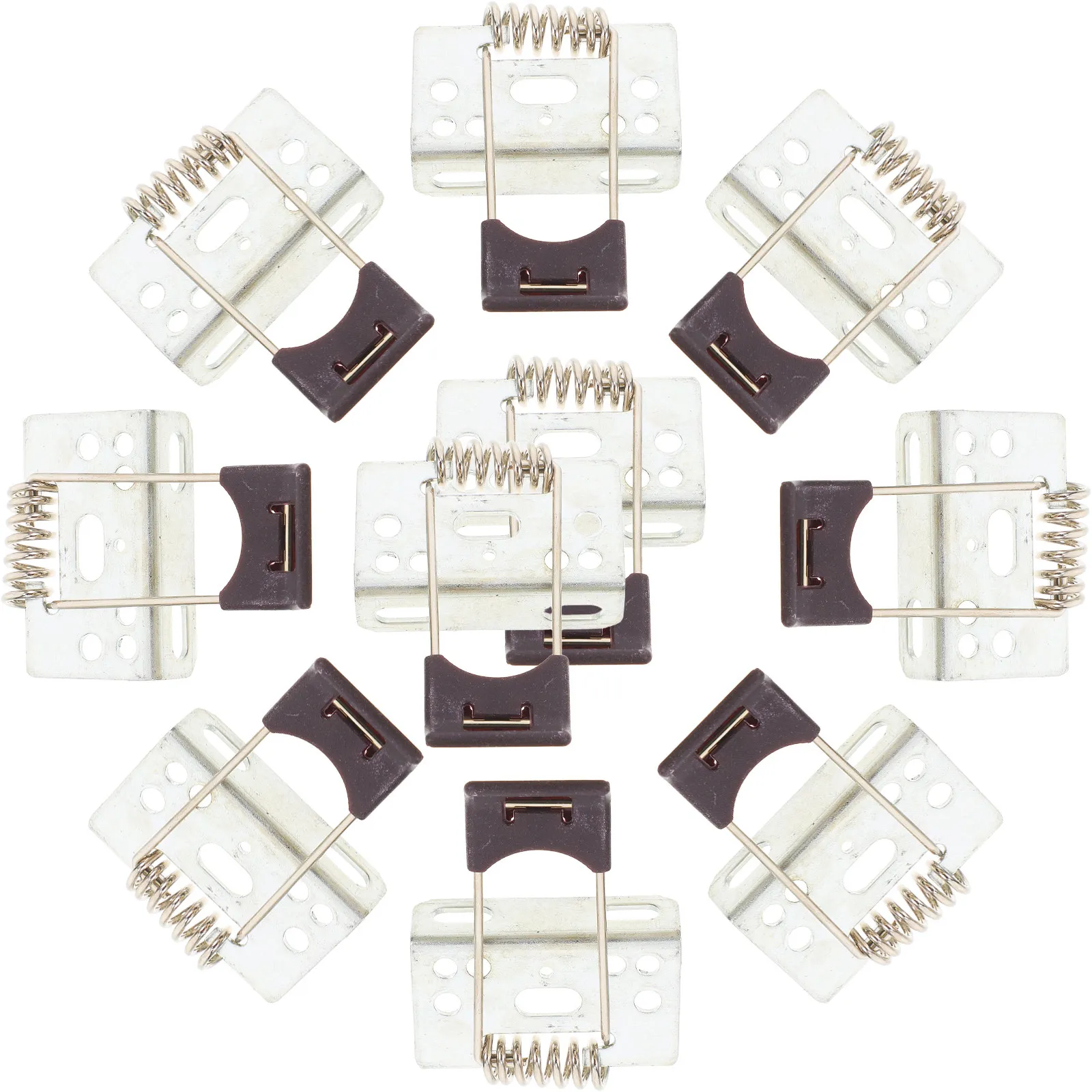 

10Pcs L-Type Spring Clips Sturdy Metal Plastic Downlight Panel Lamp Holder Replacement LED Recessed Lighting Accessories Ceiling