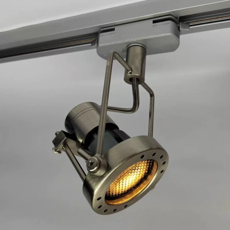 Vintage Industrial Style Spotlight GU10 Anti Glare Spotlight Retro Surface Mounted Ceiling Light Used for Living Rooms, Bars
