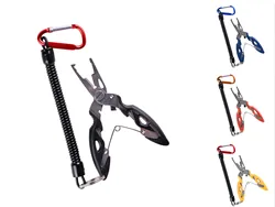 Alicates de pesca multifunción con tijeras y pinza para trenzar