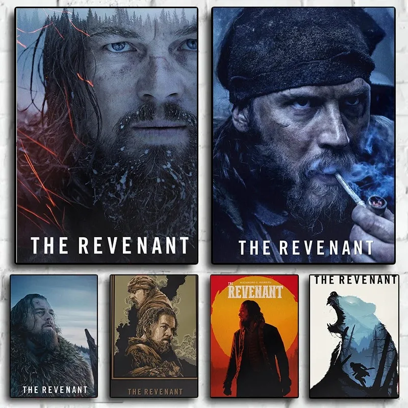 The Revenant Classic Movie Poster Vintage Leonardo DiCaprio Film Canvas Painting Wall Art Picture Room Home Decor Unique Gift