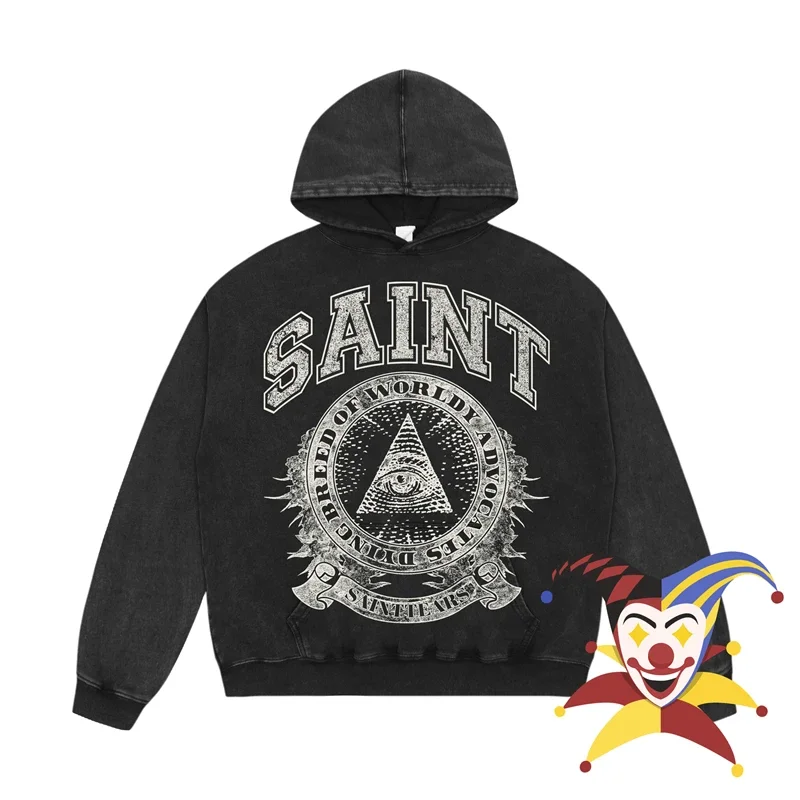 

Washed Saint Tears Hoodie Men Women Streetwear Casual Pullovers