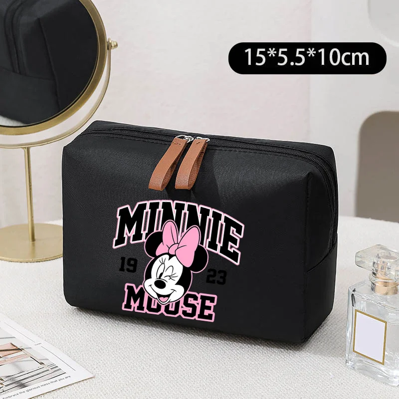 Disney Mickey Minnie Mouse Women\'s cosmetic bag Portable Makeup Bag Travel Storage Toiletry Bag Cosmetics Organizer Storage Bags